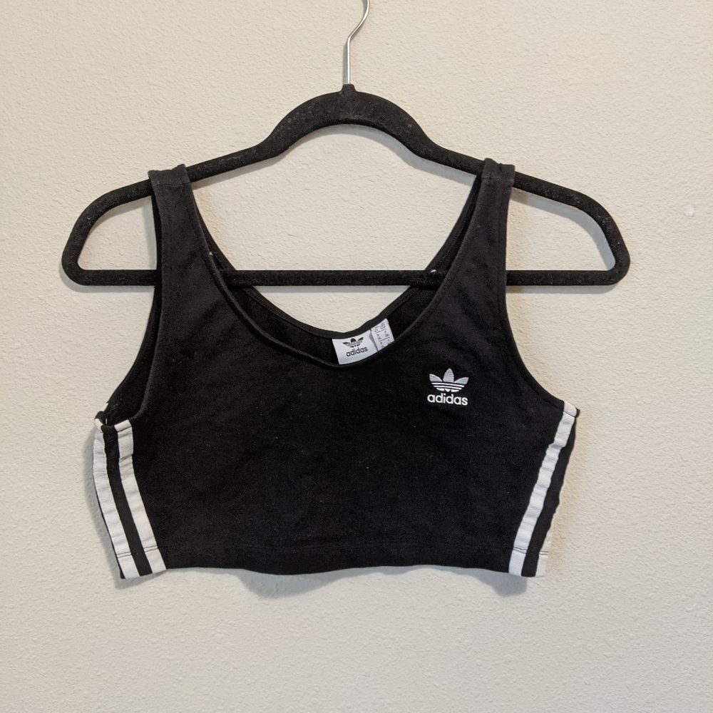 SOLD! Adidas Black Cropped Top